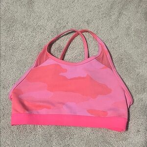 Size small aerie pink camo halter neck sports bra